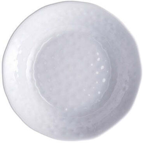 Regalo Italiano Piatto Fondo in Melamina D 22 Cm H 5 Cm Bianco
