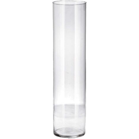 Regalo Italiano Vaso in Vetro Lyon D 12 Cm H 50 Cm – Vaso Decorativo Moderno per Fiori e Arredo Casa