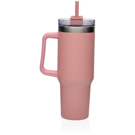 Tazza Thermos con Coperchio Versa Rosa (1/2)