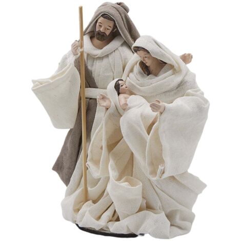 STATUINE NATIVITÀ LORD CON BASE 17 CM DECORAZIONI NATALIZIE PRESEPE