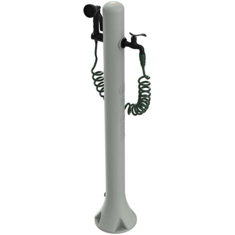 SINED Acqua Pro Fontanella Da Giardino In Polietilene Con Attacco Laterale Facile Montaggio Tortora