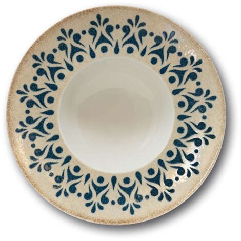 Saturnia Collezione Table K-Bowl D 27,5 Cm H 6 Cm D. Interno 14,5 Cm Porcellana Napoli Decorata