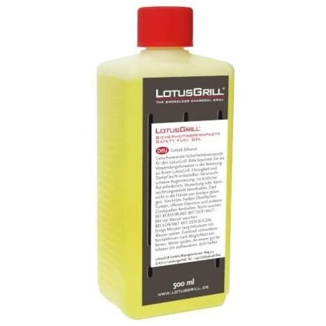 Gel Lotus Grill per Barbecue Inodore – Pasta Gel Combustibile con Etanolo 500ml