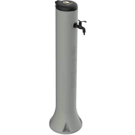 SINED Tritone Fontanella Da Giardino In Hdpe Con Gancio Portagomma h 100 Cm Tortora