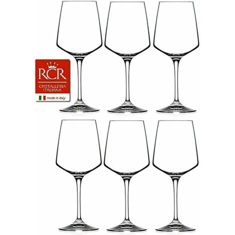 251590 Set 6 Calici Vino Aria Universum 55cl in Cristallo Luxionâ