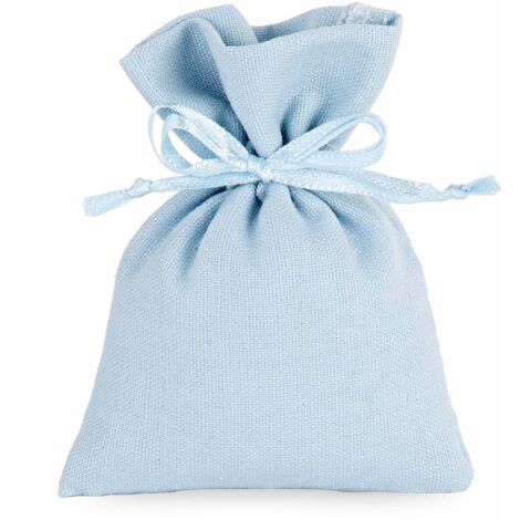 Cupido&Co. Sacchetto Portaconfetti 80 x100 Mm Azzurro 12 Pz