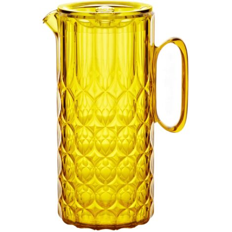 Guzzini - Vanity, Brocca con coperchio de SAN Bio-based e SMMA Bio-based - - --TERRA (Giallo Zafferano) (1/2)