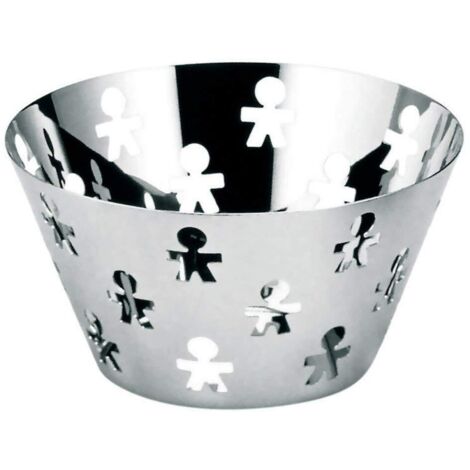 Alessi Portafrutta Girotondo in Acciaio Traforato D 23 Cm – Fruttiera Design Elegante