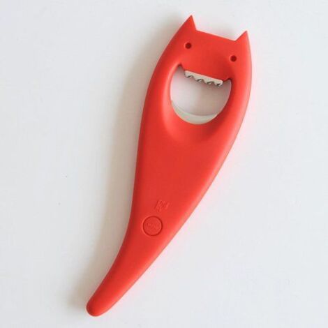 Alessi Apribottiglie Diabolix Rosso in Resina Termoplastica – Apribottiglie Design Moderno (1/5)