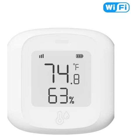 Thermomètre et hygromètre WiFi, -10-60℃, capteur de température et d'humidité, détecteur de température intelligent. (1/5)