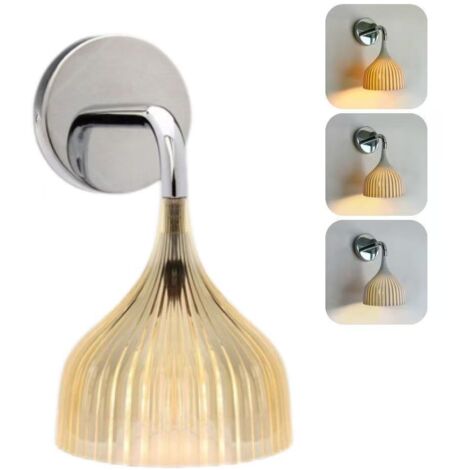Applique murale moderne Kartell, éclairage décoratif LED, lampe de table rétro, G9, lumière tricolore, convient aux chambres, salons et couloirs.