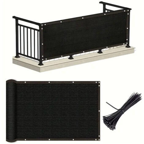 Protection Solaire Balcon 1m x 2m - Filet Anti-UV Durable - Brise-vue Terrasse - Toile Polyvalente pour Jardin et Piscine (1/5)