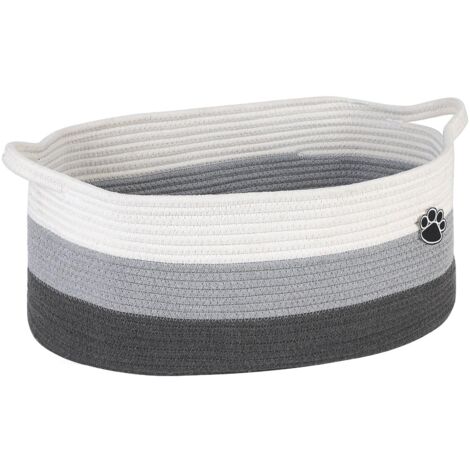 SIENTICE Panier de rangement pour objets divers, panier de rangement multifonction, panier tressé pliable, pour le salon et la chambre (1/5)