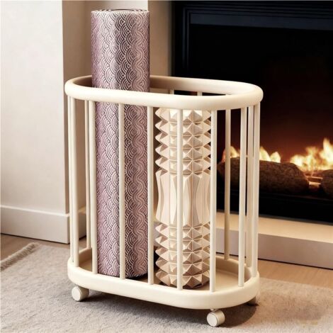 SIENTICE Panier de rangement mobile, organiseur de vêtements, chariot de rangement pour équipement de gym à domicile (46 x 26 x 46 cm) (1/5)