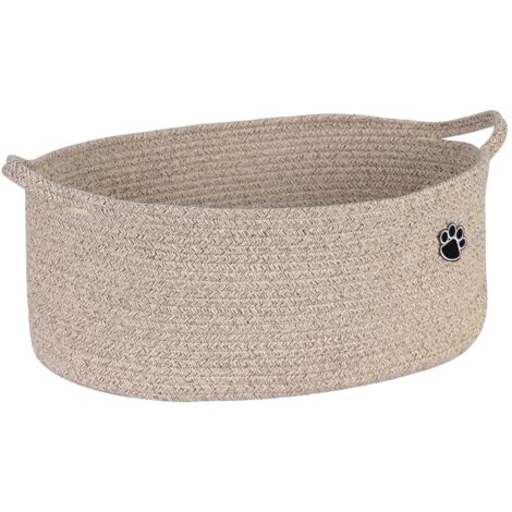 SIENTICE Panier de rangement pour objets divers, panier de rangement multifonction, panier tressé pliable, pour le salon et la chambre (1/5)