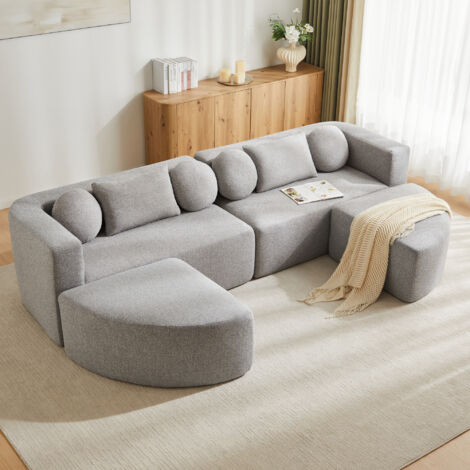 Canapé modulaire pour 3 personnes (avec des accoudoirs). Noire.Canapé modulaire pour 3 personnes (avec des accoudoirs). Noire. (1/5)