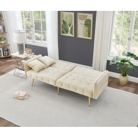 [Schlaffunktion] Canapé à deux places – Canapé moderne avec assise réglable. Un meuble multifonctionnel. (1/5)