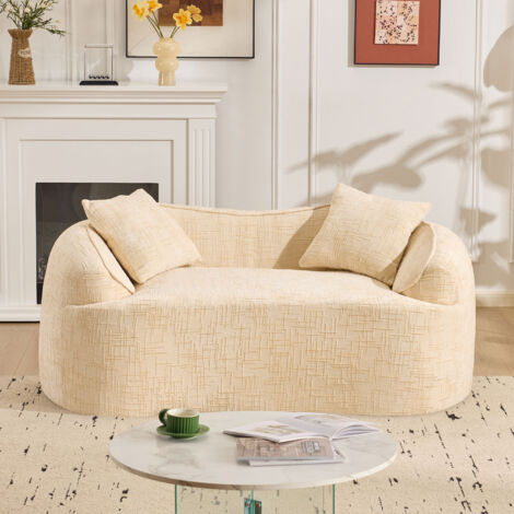 Canapé et fauteuil recouverts de coussin, équipés de prises USB et Type-C. Canapé-lit en forme de L, gris. (1/5)