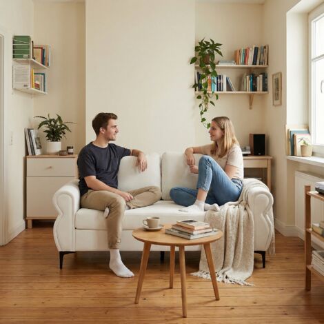 FX-P21EU-BK (SOFA 5180-42) – Canapé compacte pour deux personnes, idéal pour les appartements. (1/5)