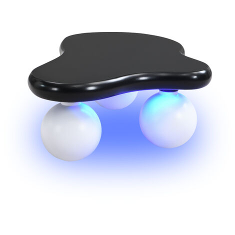 Table de salon en forme de nuage, avec éclairage LED. Il est possible de choisir parmi 16 couleurs différentes. Design en forme de nuage, design arrondi… (1/5)
