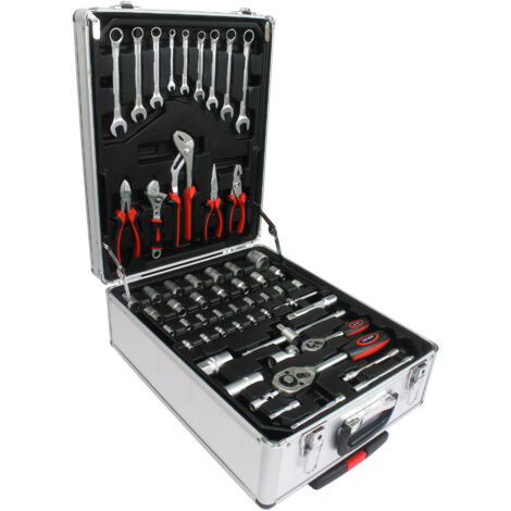 899 pièces de outils pour le bricolage. Un coffret à outils avec 4 tiroirs. Un ensemble d’outils polyvalent, avec un compartiment pour ranger les outils. (1/5)