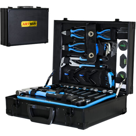 Boîtier de outils de maintenance combiné – Set de 247 outils de base pour la maintenance domestique, un ensemble d’outils utiles pour l’entretien des machines. (1/5)