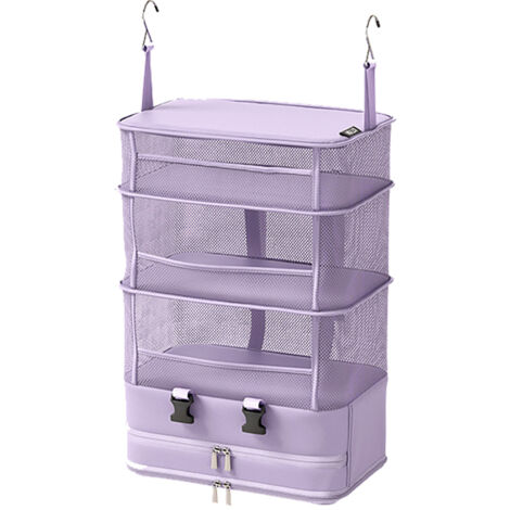 Penderie de voyage portable, organisateur de vêtements suspendu et pliable. (1/5)