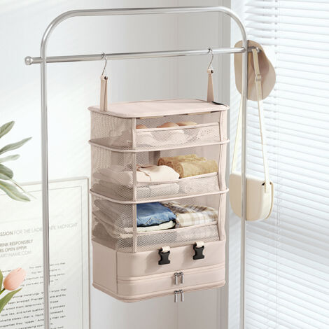 Sac de rangement pliable , ensemble d'organiseurs de bagages, sac de rangement multicouche, pour les sorties et les voyages (1/5)