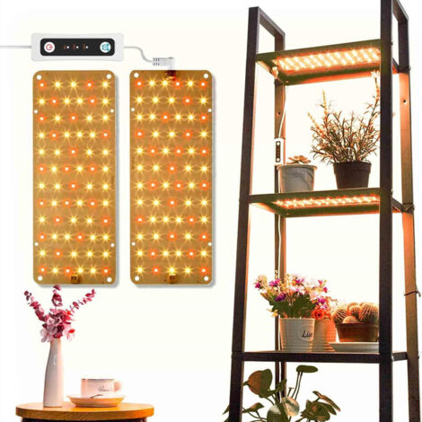 Lampe LED pour plantes à spectre complet, 20 watts, lumière de croissance pour plantes d'intérieur, avec minuterie, 10 Types de luminosité (1/5)