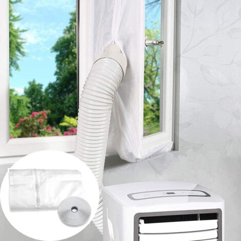 Joint de fenêtre 3M pour climatiseurs portables avec tissu flexible, système de fermeture à glissière pratique, bandes d'étanchéité lavables (1/5)
