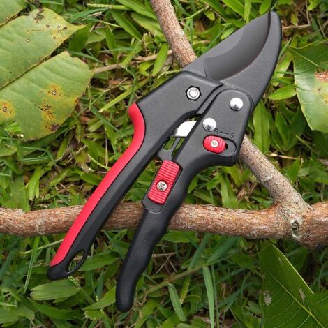 4pcs Ciseaux de jardin SK5, lame durable et tranchante, coupe-branches à cliquet, outil professionnel pour jardinage et entretien des plantes (1/5)