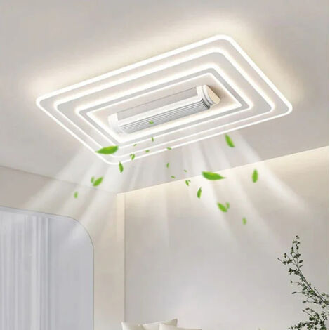 Ventilateur de plafond LED invisible sans pales, éclairage intelligent pour la maison, idéal pour le salon et la chambre (1/5)