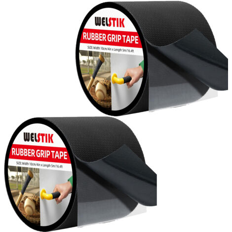 Lot de 2 rouleaux de ruban antidérapant en PU, ruban adhésif ultra-mince, résistant et imperméable de 10 cm x 500 cm, à découper à la taille souhaitée (1/5)