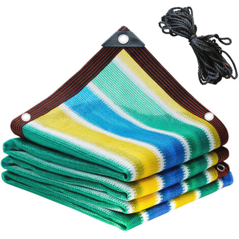Voile d'ombrage rectangulaire 200 x 200 cm, auvent carré, protection solaire, abri de voiture, taux d'ombrage de 85 %, avec boutonnières (1/5)