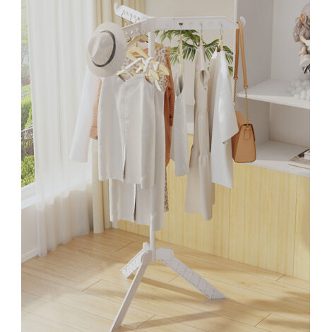 Rack de séchage de vêtements pliables, cintre à linge de balcon, vêtements multifonctionnels pour la chambre et l'utilisation du patio (1/5)