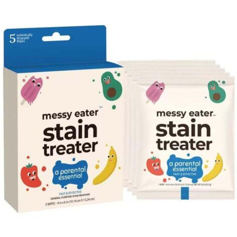 Lingettes détachantes pour bébés et enfants (taches alimentaires) – Lot de 5 paquets (1/5)