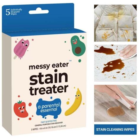 Détachant rapide et puissant – Lingettes nettoyantes universelles et multifonctions pour vêtements et canapés – 10 pièces (1/5)