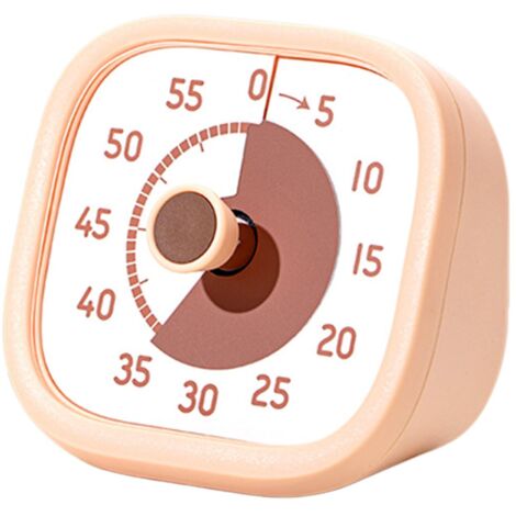 Minuteur visuel de 60 minutes, compte à rebours pour enfants et adultes, outil de gestion du temps mécanique et durable (1/4)