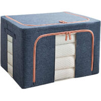 Coffre à vêtements 66L, coffre de rangement pour jouets, coffre de rangement pliable pour jouets, coffre de rangement pour couettes