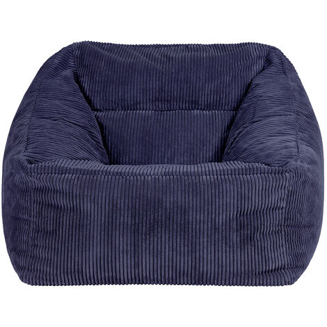Morgan Cord Lounge Chair Bean Bag - Navy Blue