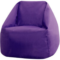 Hi-Rest Bean Bag Chair - Toddlers and Kids Indoor Outdoor Beanbag - Purple