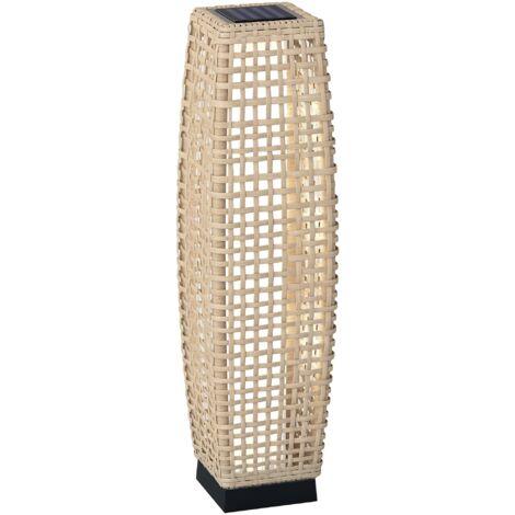 Rattan Solarleuchte Danisches Bettenlager