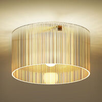 Moderne 40-W-LED-Deckenleuchte mit E27-Sockel für Wohnzimmer, Flur, Esszimmer, Küche, transparent