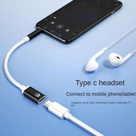 Adaptateur audio 3,5 mm mâle vers USB-C femelle, compatible MP3/CD/PC/tablettes/smartphones (1/5)