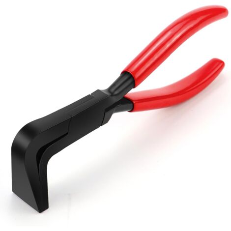 Pince pliante à 90° - Pince à tôle - 22 mm - Pince à cintrer la tôle - Avec poignée antidérapante - Outil pour plier et lisser les tôles (rouge 90°) (1/5)