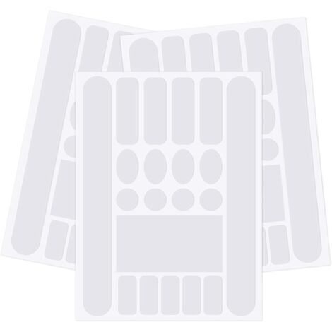 Lot de 3 films de protection pour cadre de vélo - Autocollant carbone - Noir mat - Pour protection de cadre de vélo de montagne et vélo de route (1/5)
