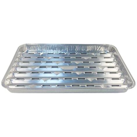 Lot de 10 Plateaux en Aluminium Jetables pour Barbecue Cuisson au Four et Conservation Aliments (1/5)