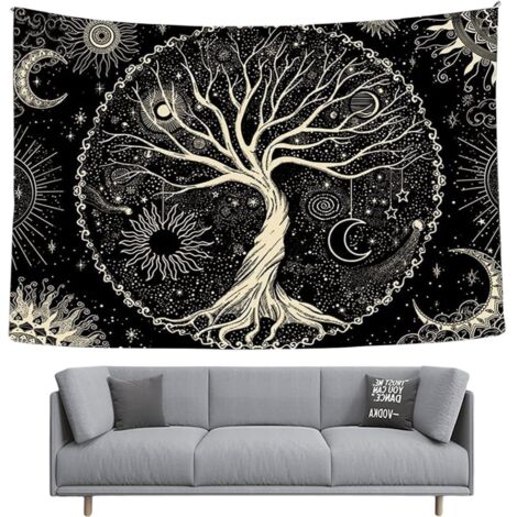Tapisserie décorative W996615 dimension 150130 cm avec kit d’installation, sans éclairage inclus (1/5)