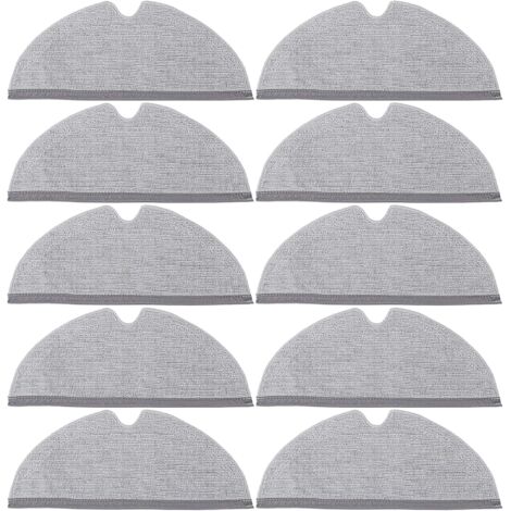 Lot de 10 chiffons de nettoyage complets pour aspirateur robot Xiaomi, lavables et réutilisables (1/5)