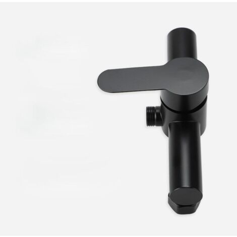 Mitigeur de Douche Noir Perle en Acier Inoxydable Montage Mural pour Baignoire et Douche Salle de Bain (1/5)